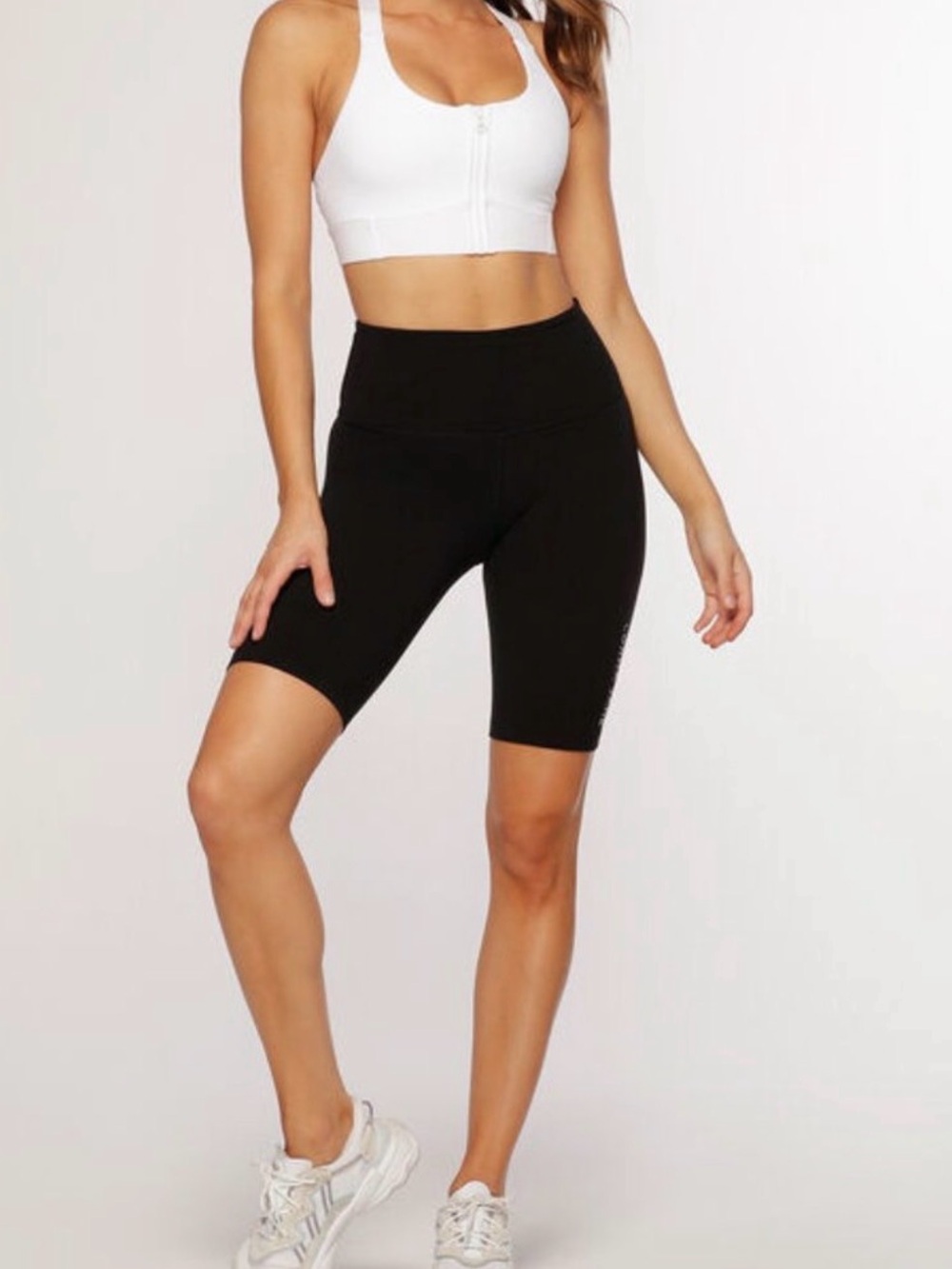 Lorna Jane Black High-Rise Bike Shorts